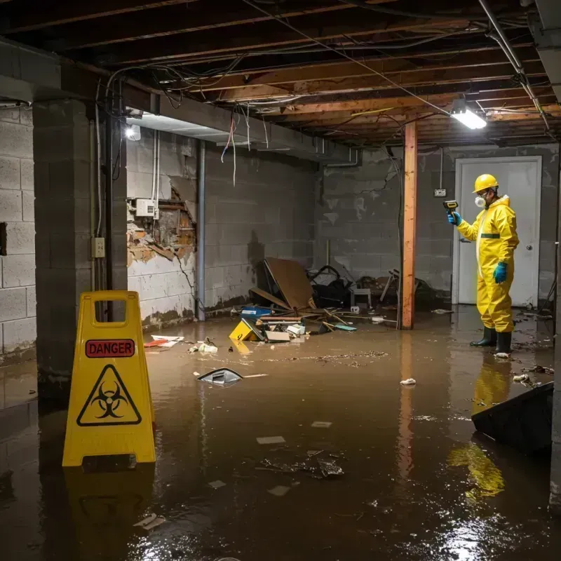 Flooded Basement Electrical Hazard in Crandon Lakes, NJ Property